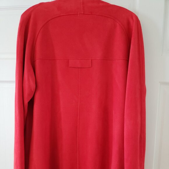 NOVEMBER PRICE DROP   Fabulous sueded orange waterfall jacket - Picture 2 of 4